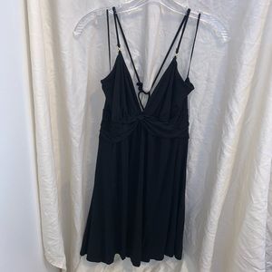 🙂 BOGO Express Black Halter Dress w gold/medal